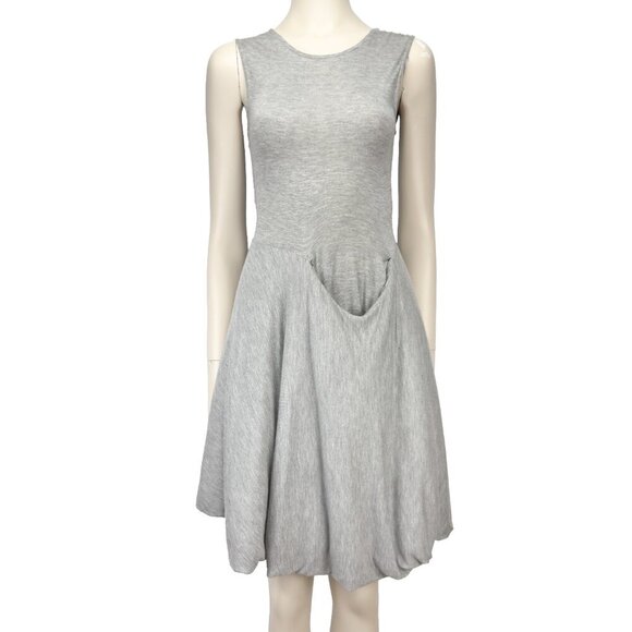 COS Dolly Semi-quilted Modal Sleeveless A Line Comfy Balloon Gray Dress  sz XS - Picture 1 of 8